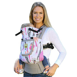 SIX-Position, 360° Ergonomic Baby & Child Carrier by LILLEbaby – The COMPLETE Original (Grey w/Pink Giraffe)