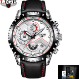 LIGE Watch Men Casual Sport Quartz Clock Top Brand Mens Watches Luxury Business Full Steel Waterproof Watch Relogio Masculino